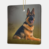Deutscher Schäferhund Keramikornament (Links)