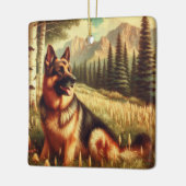 Deutscher Schäferhund Keramikornament (Links)