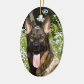 Deutscher Schäferhund Keramikornament (Links)