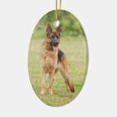 Deutscher Schäferhund Keramikornament (Links)