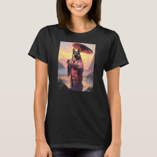 Deutscher Schäferhund Kimono Lustiger Hund Geisha T-Shirt