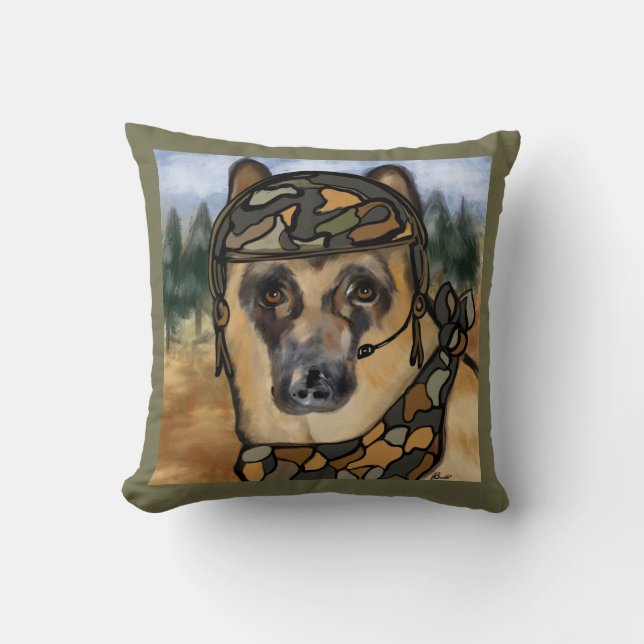 DEUTSCHER SCHÄFERHUND KISSEN (Vorderseite)