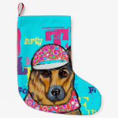 Deutscher Schäferhund Kleiner Weihnachtsstrumpf (Vorderseite)