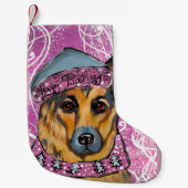 Deutscher Schäferhund Kleiner Weihnachtsstrumpf (Vorderseite)