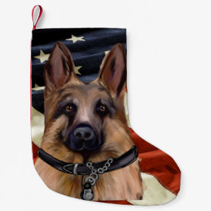 DEUTSCHER SCHÄFERHUND KLEINER WEIHNACHTSSTRUMPF
