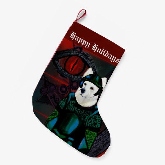 Deutscher Schäferhund Kleiner Weihnachtsstrumpf (Vorderansicht (hängend))