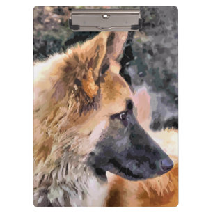 Deutscher Schäferhund Klemmbrett