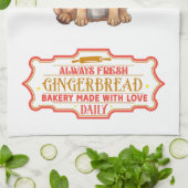 Deutscher Schäferhund Koch Backgingerbrot Geschirrtuch (Gefaltet)