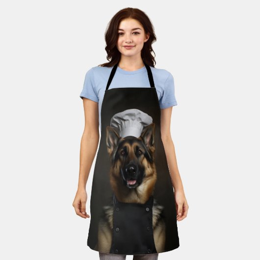 Deutscher Schäferhund Koch Schürze (Getragen)