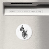 Deutscher Schäferhund Kohle 2 Magnet (In Situ (Geschirrspüler))