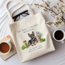 Deutscher Schäferhund Kräuter in Gläsern Hofname