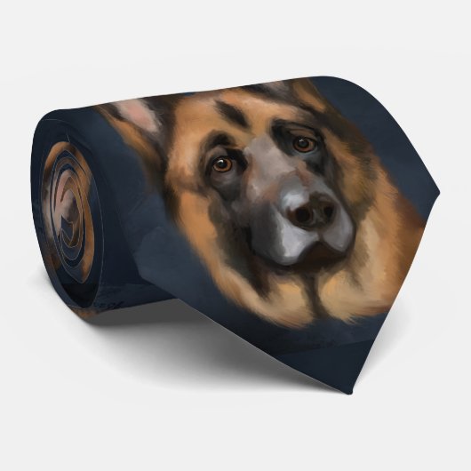 DEUTSCHER SCHÄFERHUND KRAWATTE (Gerollt)