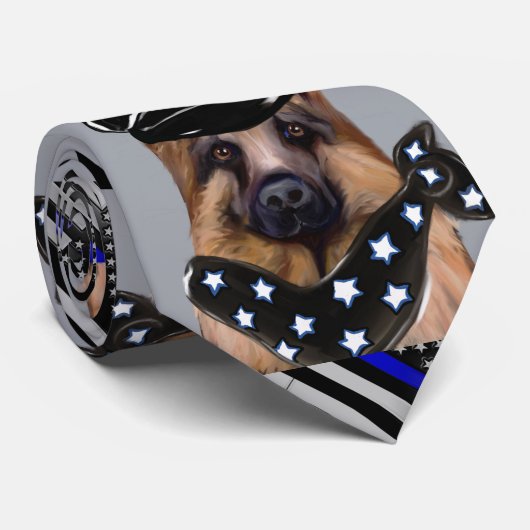 DEUTSCHER SCHÄFERHUND KRAWATTE (Gerollt)