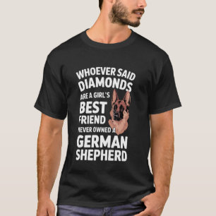 Deutscher Schäferhund Kunst für Frauen Mädchen Deu T-Shirt