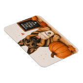Deutscher Schäferhund Kürbisgewürz Magnet (Rechte Seite)