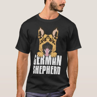 Deutscher Schäferhund lächelnd T-Shirt