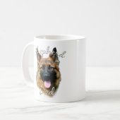 Deutscher Schäferhund (Langhaar) Vater 2 Kaffeetasse (Vorderseite Links)