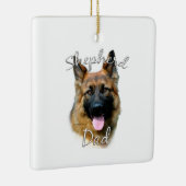 Deutscher Schäferhund (Langhaar) Vater 2 Keramikornament (Rechts)