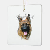 Deutscher Schäferhund (Langhaar) Vater 2 Keramikornament (Links)