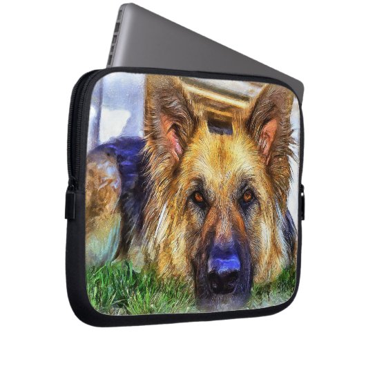 Deutscher Schäferhund Laptopschutzhülle (Vorne Rechts)