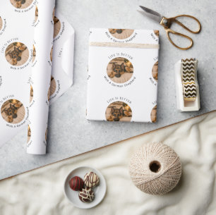 Deutscher Schäferhund Leben ist Besser Geschenkpapier