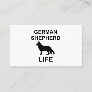 Deutscher Schäferhund Leben Visitenkarte