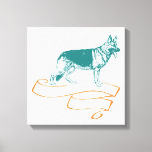 Deutscher Schäferhund Leinwanddruck