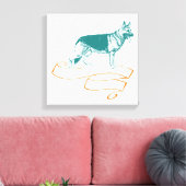 Deutscher Schäferhund Leinwanddruck (Insitu (Wohnzimmer))
