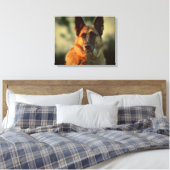 Deutscher Schäferhund Leinwanddruck (Insitu (Schlafzimmer))