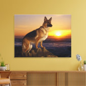 Deutscher Schäferhund Leinwanddruck (Insitu (Wohnzimmer))