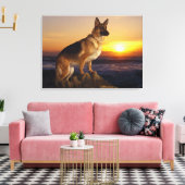 Deutscher Schäferhund Leinwanddruck (Insitu (Wohnzimmer))
