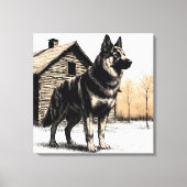 Deutscher Schäferhund Leinwanddruck (Vorderseite)