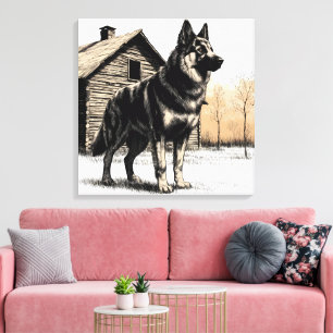 Deutscher Schäferhund Leinwanddruck
