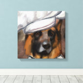 DEUTSCHER SCHÄFERHUND LEINWANDDRUCK (Insitu (Holzboden))