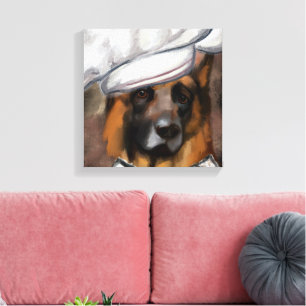 DEUTSCHER SCHÄFERHUND LEINWANDDRUCK
