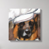 DEUTSCHER SCHÄFERHUND LEINWANDDRUCK (Vorderseite)