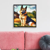 Deutscher Schäferhund Leinwanddruck (Insitu (Wohnzimmer))