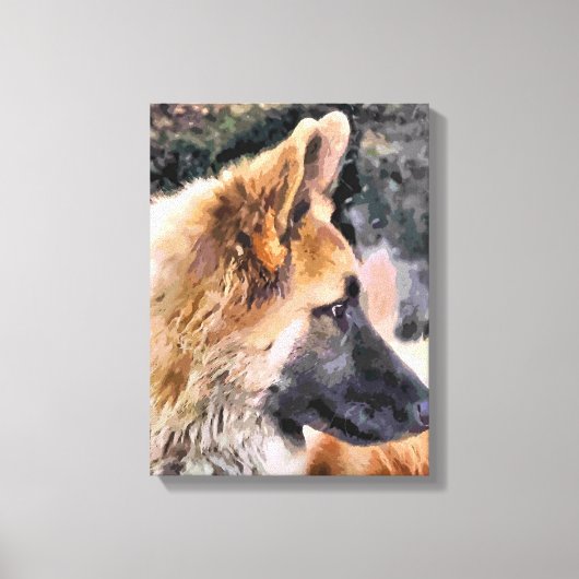 Deutscher Schäferhund Leinwanddruck (Vorderseite)