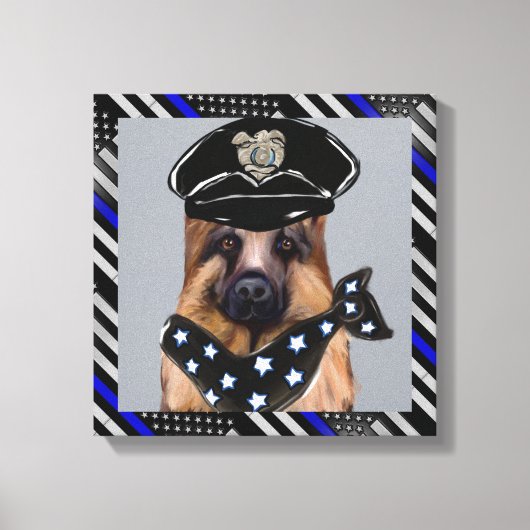 Deutscher Schäferhund Leinwanddruck (Vorderseite)