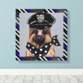 Deutscher Schäferhund Leinwanddruck (Insitu (Holzboden))