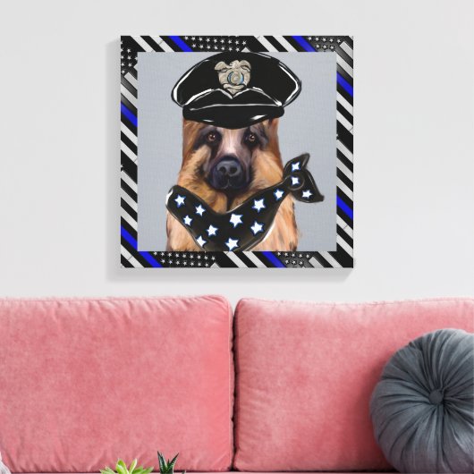 Deutscher Schäferhund Leinwanddruck (Insitu (Wohnzimmer))