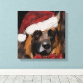 DEUTSCHER SCHÄFERHUND  LEINWANDDRUCK (Insitu (Holzboden))