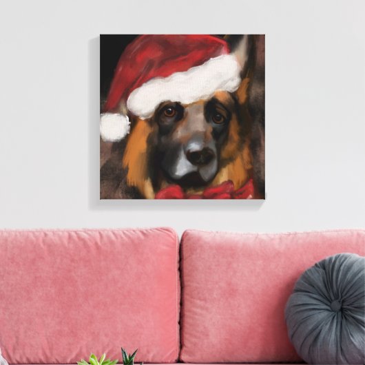 DEUTSCHER SCHÄFERHUND  LEINWANDDRUCK (Insitu (Wohnzimmer))