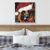 DEUTSCHER SCHÄFERHUND  LEINWANDDRUCK (Insitu (Schlafzimmer))