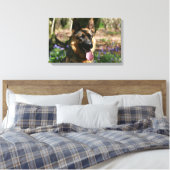 Deutscher Schäferhund Leinwanddruck (Insitu (Schlafzimmer))