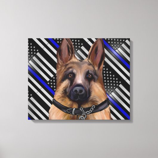 Deutscher Schäferhund Leinwanddruck (Vorderseite)