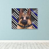 Deutscher Schäferhund Leinwanddruck (Insitu (Holzboden))