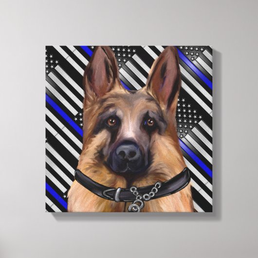 Deutscher Schäferhund Leinwanddruck (Vorderseite)