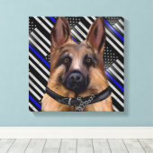 Deutscher Schäferhund Leinwanddruck (Insitu (Holzboden))