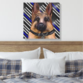 Deutscher Schäferhund Leinwanddruck (Insitu (Schlafzimmer))